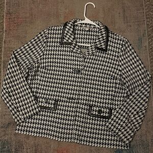 JM Collection Houndstooth Jacket